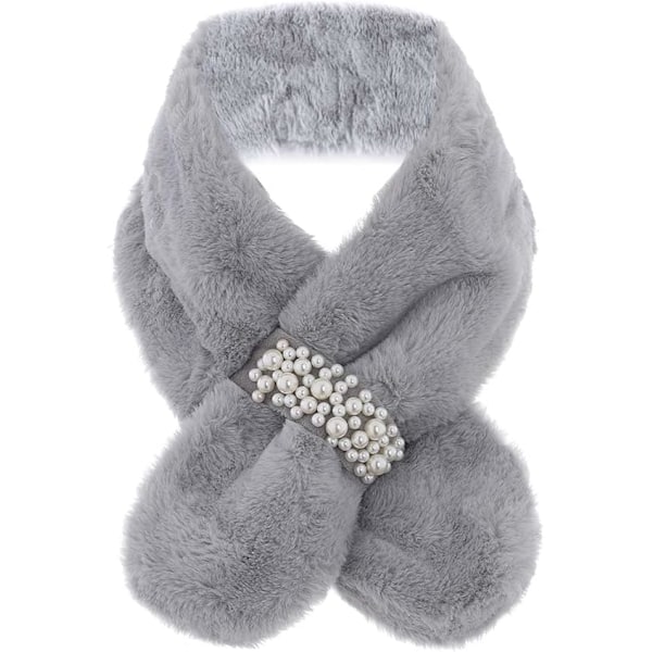 Fur Collr Scarf Soft Faux Fur Scarves Fuzzy Neck Wrap