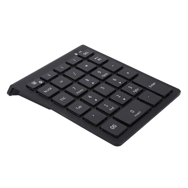Sort 28 taster Mini Numpad Trådløst BT3.0 Numerisk Tastatur