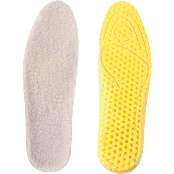 WJ 3 par varma vintersulor för män Stövelsulor för män Ortopediska skor Uppvärmda skor Inläggssulor för vintern Anti-kall sulor beigex3pcs 6.5x3pcs