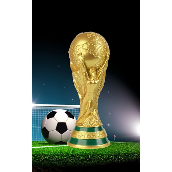 2022 VM Fodboldtrofæ Replika Fodboldpris Fodboldfans Souvenirs （5 Tommer Høj-mat）