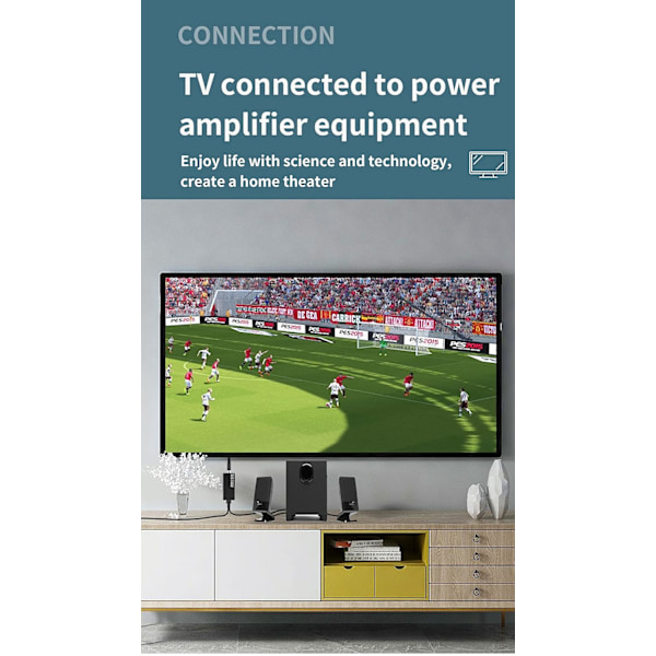 Digital lyd analog optisk kabel 3,5 mm til RCA USB-konverter Hdmi-adapter Aux Coax-boks Video USB Spdif Slink Dac til digital Dac Tv