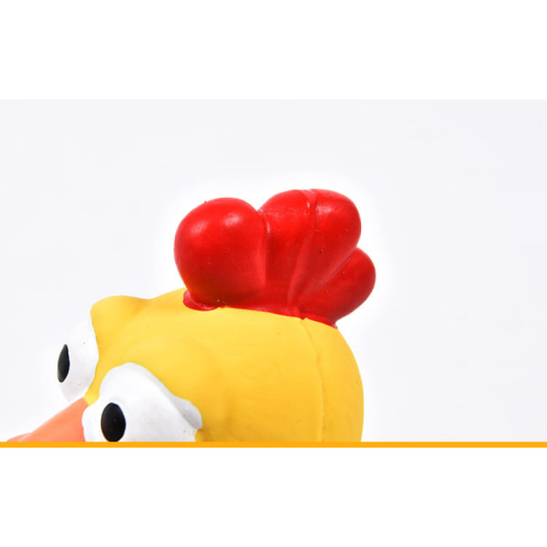 Stil gummi kylling squeaky hundelegetøj til små, mellemstore eller store kæledyrsracer til at lege og reducere separationsangst. Størrelse 28*8cm/11*3.1 tommer