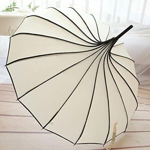 Pagoda Peak Old-fashioned Ingenuity Parasol (Elfenben) Ivory