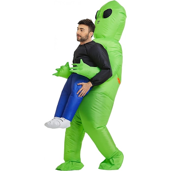 Oppustelig Alien Kostume Voksen, Oppustelig Kostume Voksen, Oppustelige Halloween Kostumer til Mænd Voksen 150-190cm