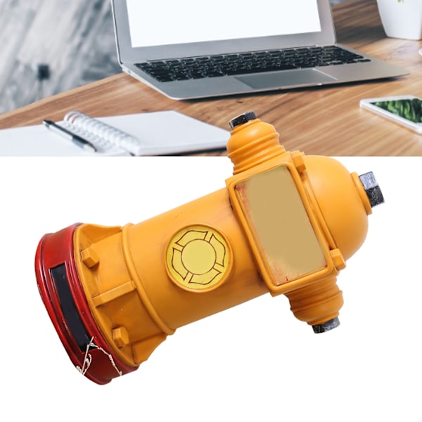Retro brandpost spargris brandpost spargris pengar mynt låda unik spargris burk heminredning gul Yellow