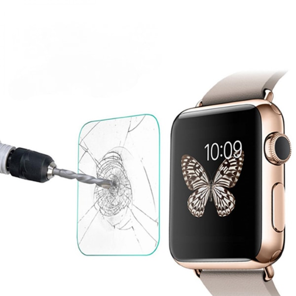 Herdet glass skjermbeskytter for Apple Watch Series SE 44mm Anti-Scratch 9H Hardhet Boblefri HD Klar Film