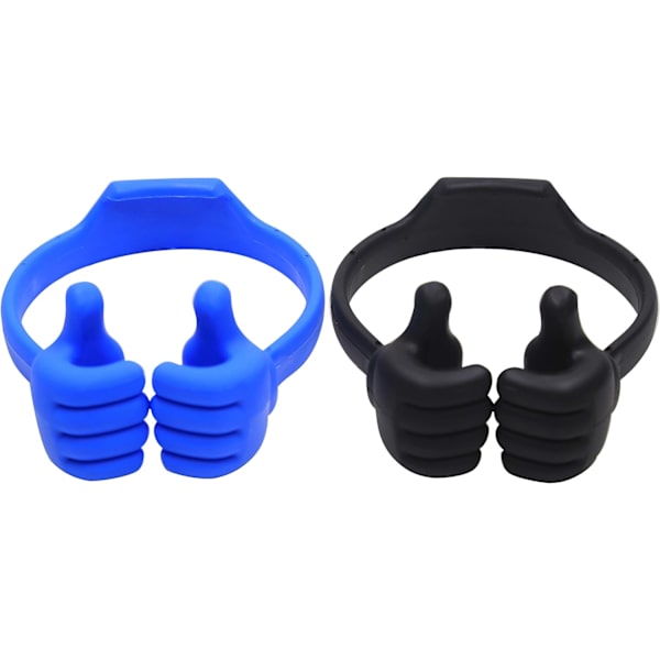 Thumbs Up 2-pakks nettbrettstativ, nettbrettstativholder for skrivebord, nettbrettstativ kompatibel med iPad-serien, Samsung Galaxy-faner Blue,Black