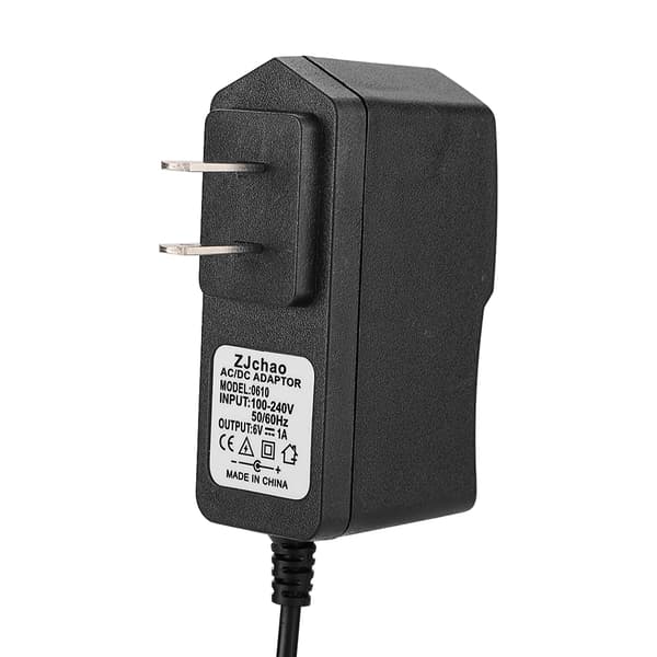 Mizar 6V 1A AC strømadapter til DC strømadapteroplader, 5,5/2,1 mm