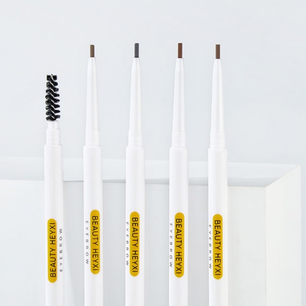 Precision Brow Pencil Ultra Fin Långvarig Dubbel användning Ögonbrynspenna Med Borste För Kvinnor Tjej