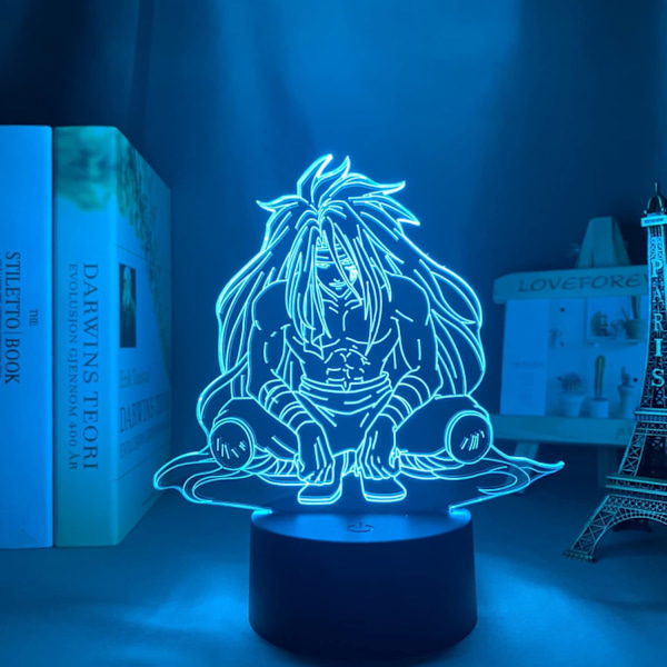 3D LED Lys Anime Yuyu Hakusho Raizen til Soveværelses Dekoration Natlys Børnefødselsdagsgave Manga Værelse Skrivebord 3D Lampe Yu Yu Hakusho