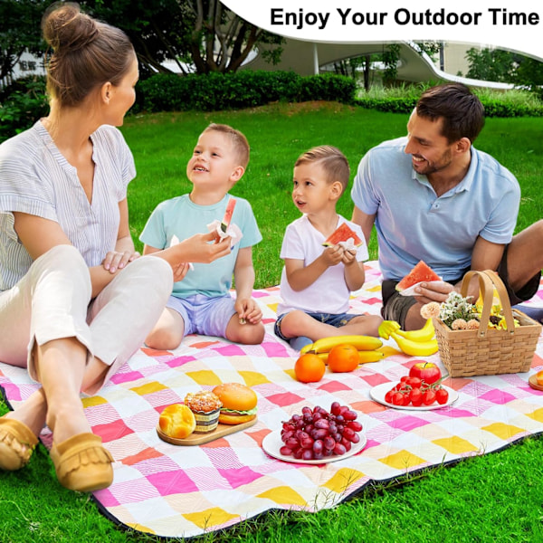 Picnic Tæpper Strandtæppe, Vandtæt Udendørs Tæppe Sandtæt Picnic Camping Måtte Camping 198 cm x 150 cm