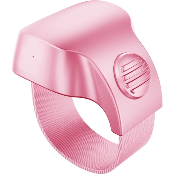Oppladbar Bluetooth 5.1 Smart Ring Selfie Fjernkontroll for iPhone & Android Trådløs Fjernkontroll Selfie Lukker Pink