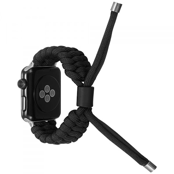 Paracord-ranneke säädettävällä punotulla hihnalla Apple Watch -sarjaan 7/8 45 mm Paracord-ranneke nailonista punottu ranneke