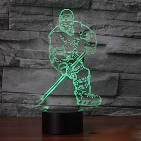 Abstrakt 3D Chihuahua Hund Optisk Illusjon Nattelys 7 Fargeendring Berøringsschalter USB-drevet LED Akryl Skrivebordslampe til Jul Thanksgiving