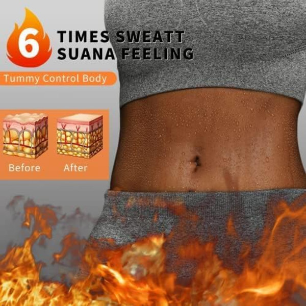 Sauna Suit Talje Trimmer til Kvinder Talje Træner Bælte, Sauna Slankebælte til Kvinder Nedre Mavefedt Plus Størrelse S