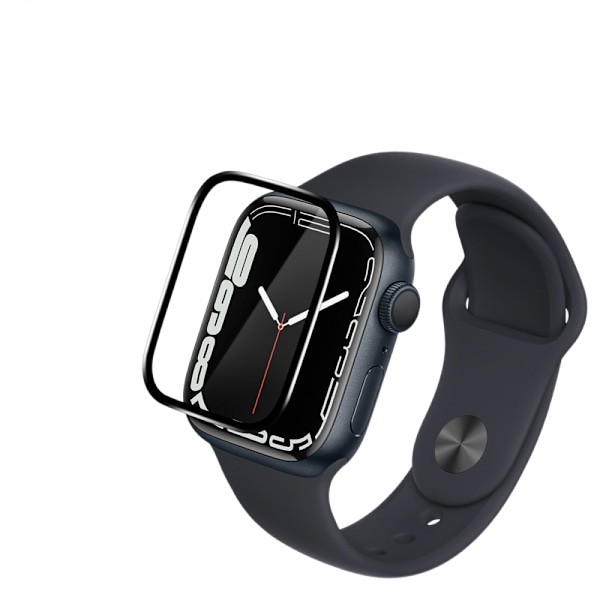 4 stk. myk 3D buede kanter skjermbeskytter glassfilm for Apple Watch Series 6/SE-44mm full dekning ripebestandig anti-boble HD