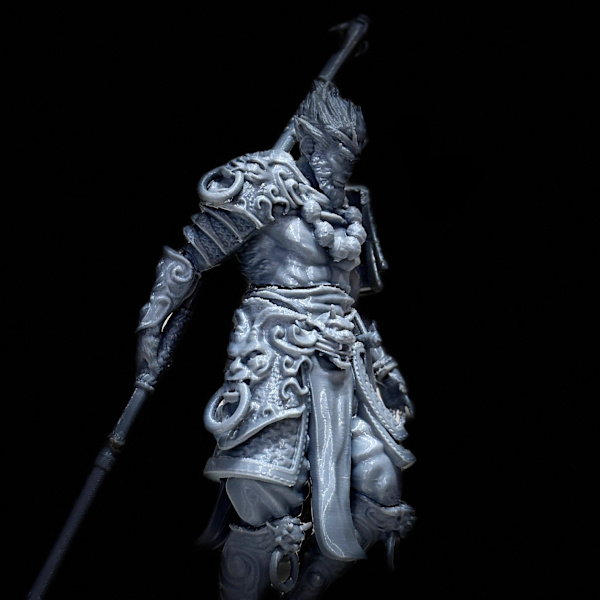 Spel Black Myth Wukong Monkey King Handgjord prydnadssak Leksak Grey
