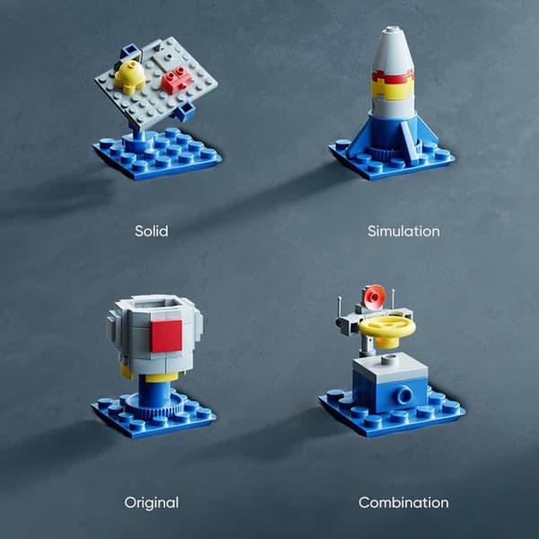Vilbocr Falcon Heavy Space Rocket Byggesett Romkapsel for gutter 4+ år Barn Gaveidé Super Heavy Launch Vehicle for barn - 69 deler