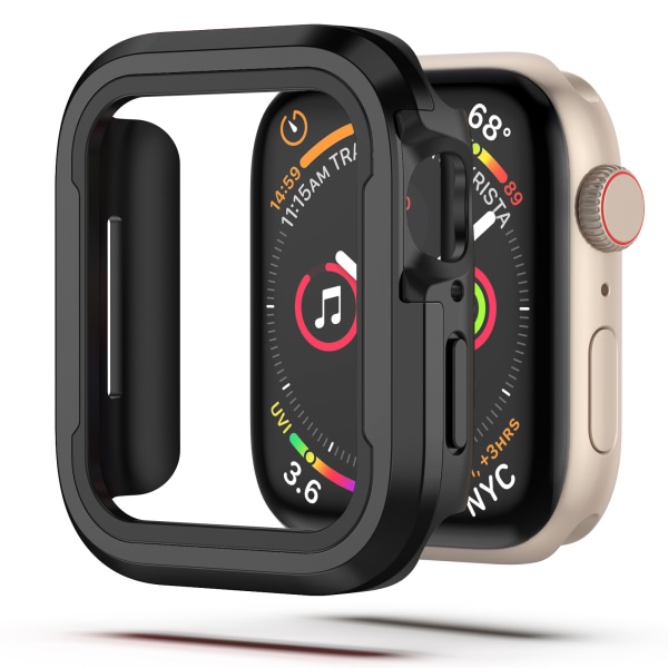 Aluminium Bumper Metalldeksel Designet for Apple Watch Series 7 /8 45mm, Robust Beskyttende Deksel Støtsikkert TPU