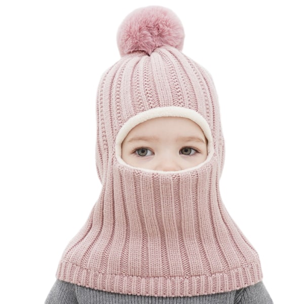 Vinterhatt för baby , mössa med öronlapp för barn med halsduk, cap i fleece för toddler