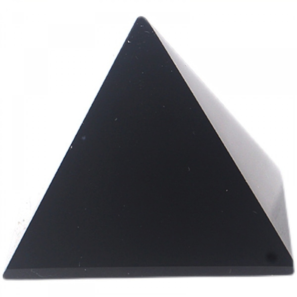Naturlig svart obsidian kristallpyramid energigenerator | 1,6x1,6 tum (4x4 cm) läkande kristallpyramid naturlig kvarts för chakra
