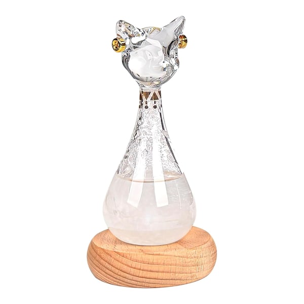 Stormglass Væroppsiggjør - Kreativ Søt Egyptisk Katt Formet Værostasjon Prognoses Barometer for Kontor Skrivebord Hjem Dekorativ, Gave