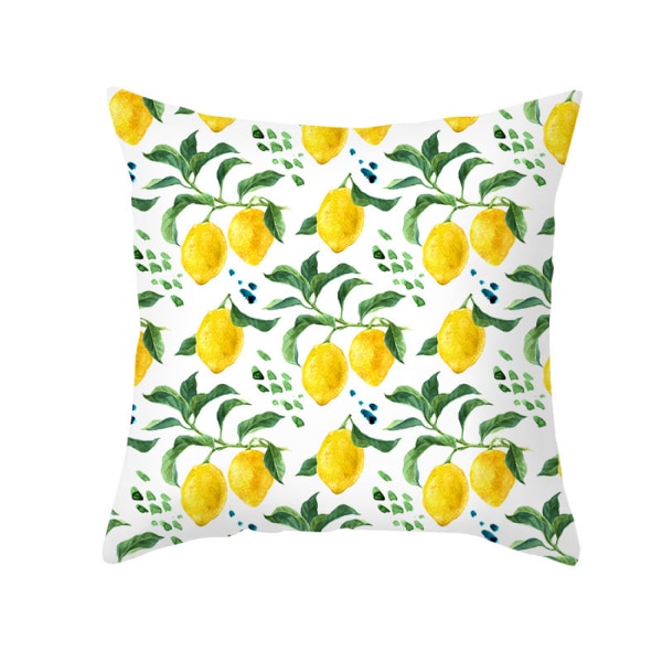 Lemon Fall Throw Tyynynpäälliset Keltainen print Pehmeä moderni maalaistalo makuuhuoneen sohvalle Olohuoneessa 18 x 18 tuumaa (Lemon 26)