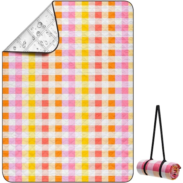 Picnic Tæpper Strandtæppe, Vandtæt Udendørs Tæppe Sandtæt Picnic Camping Måtte Camping 198 cm x 150 cm