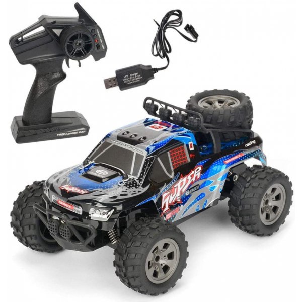 1/18 skala RC-bilar C4wd fjärrkontrollbil All - Terrain High Speed 20 km/h terrängbil för pojkar flickor, RC Crawler Car Toy Present för 5-12 år gamla K