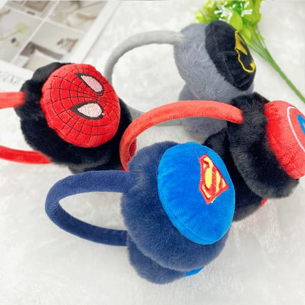 DC Comics Superman Plysch Öronmuffar: Vintervarma Mysiga Öronvärmare – Superhjälte-tema Kallt Väder Accessoar & Fan-present A