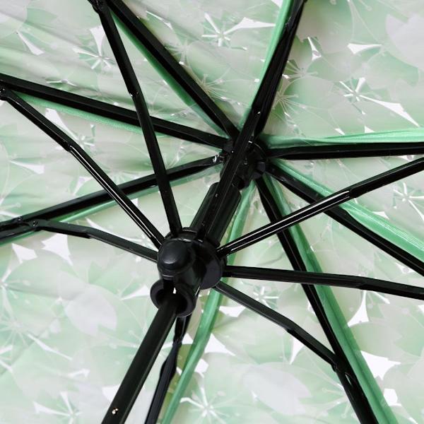Cherry Blossom Transparent Fällbart Resparaply Green