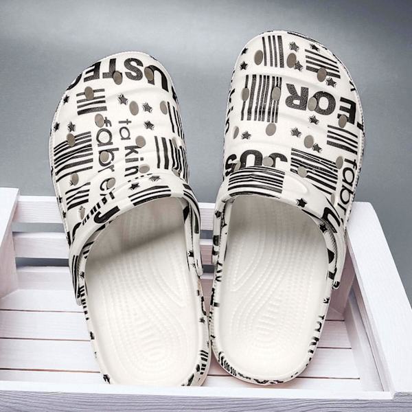 Herre- og damesko til havearbejde, sommersandaler, lette, skridsikre sko til gåture, sportssko, unisex-clogs til voksne til pool, strand, have, køkken og brusebad white 11.25inch 10 Women/8.5 Men