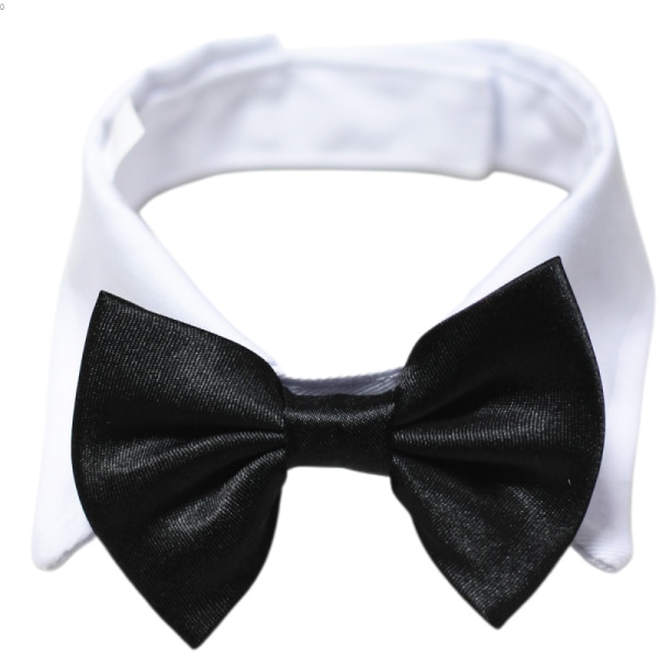 Hundehalsbånd Fashion Bow Tie Hals Håndlavet Justerbar Hunde Katte Halsbånd til Bryllup Fødselsdagsfest Tilbehør（S）