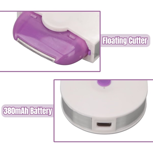 Epilator til kvinder, hårfjerningsapparat, elektrisk epilator, elektrisk hårfjerningsmaskine ABS-materiale flydende net trimmer skader ikke huden