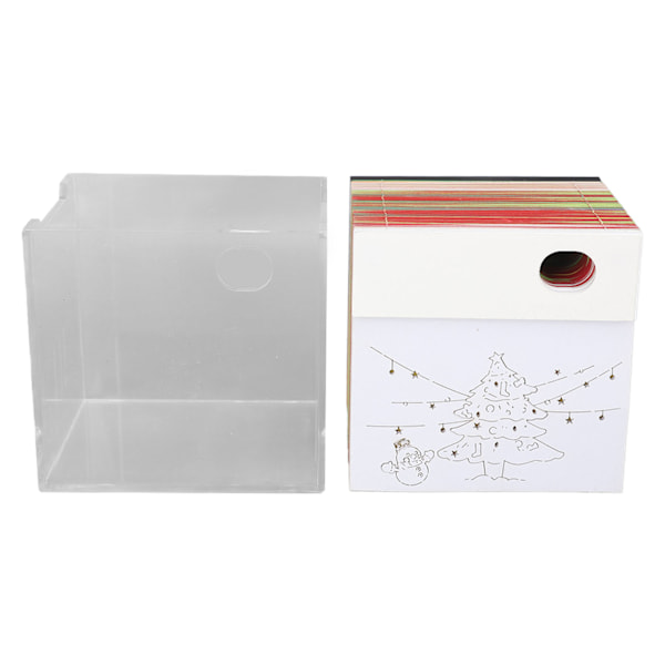 Julgran 3D Memo Block Innovativ Pappersnideri Konst 3D Sticky Notes Snideri Konst Anteckningsblock