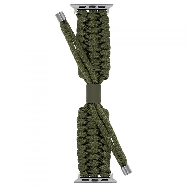 Paracord klockarmband justerbart vävt armband för Apple Watch series 7/8 45mm Paracord handledsband nylon flätat klockarmband