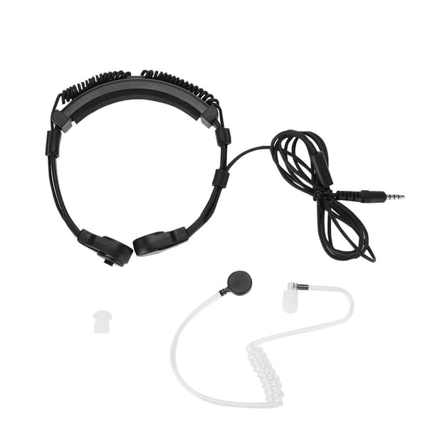Justerbar halsmikrofon Dold akustisk rör Dold luftrör headset