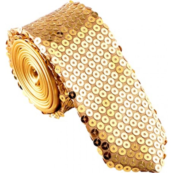 Tight slips för herrmode med paljetter - perfekt för bröllop, fester, kostymer, Halloween - flera färger att välja mellan (guld)