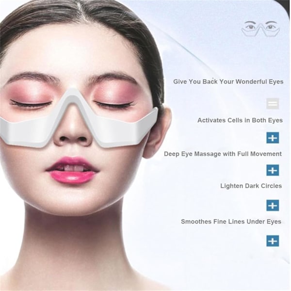 Rødt lys briller, RevitalEye Advanced Under-Eye Renewal Therapy, Microcurrent Eye Beauty Device, Formindsker mørke rande og rynker ved kilden