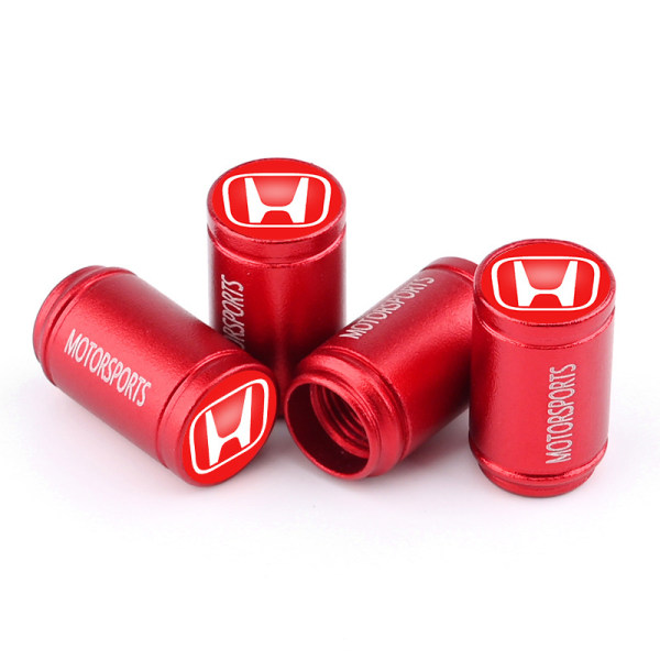 Lämplig för Honda Accord Crown Road Lingpai Binzhi Civic bildäck cap ventil kärna cover (Honda röd etikett [röd] 8 stycken)