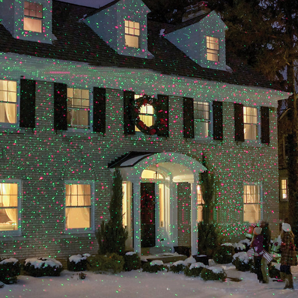 Trädgårdsbelysning Stjärna Julprojektor Moving Firefly Lighting LEDs Färg Grön Röd