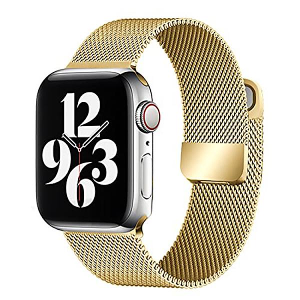 Kompatibel med Apple Watch-armband 41mm 40mm 38mm, rostfritt stål armband för män och kvinnor, ersättningsarmband i mesh för iWatch Series