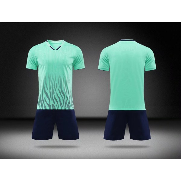 Jalkapallopaita setti: urheilutreeni puku, poikien jalkapallopaita uniformu, räätälöity aikuisten puku, numero, nimi, logo, sponsori Green L