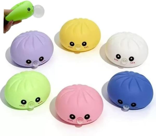 Ny Spit Bubble Dumpling Squishy Leketøy med Dampboks, Stresslindrende Sensorisk Fidget Leketøy for Autisme ADHD Barn og Voksne green
