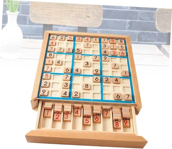 Blå Spil Puslespil Træ Brætspil Spillebrætsspil