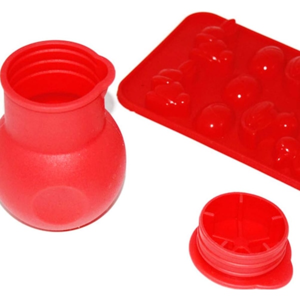 WJ 2 bitar silikonchoklad smältande mikrovågsugn Smörmjölkssås mikrovågsugn mikrovågsugn Häll bakverktyg (röd och grön) Picture 1