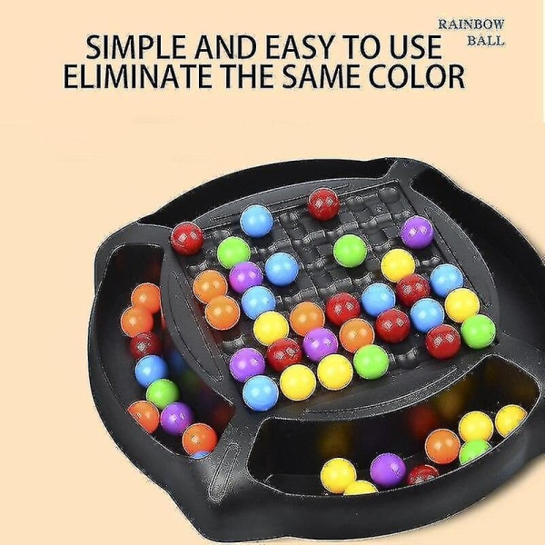 Rainbow Ball matchande leksak Färgglada roliga pussel brädspel