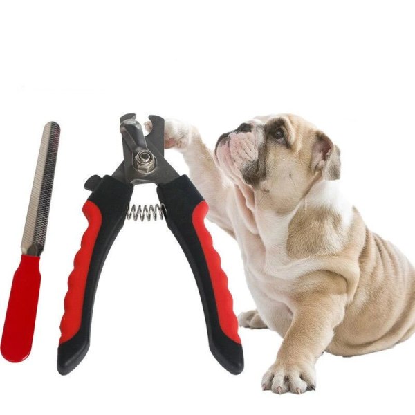 Professionel kæledyrs negleklipper med sikkerhedsvagt rustfrit stål saks kat hund klo pleje pleje forsyninger størrelse passer til alle