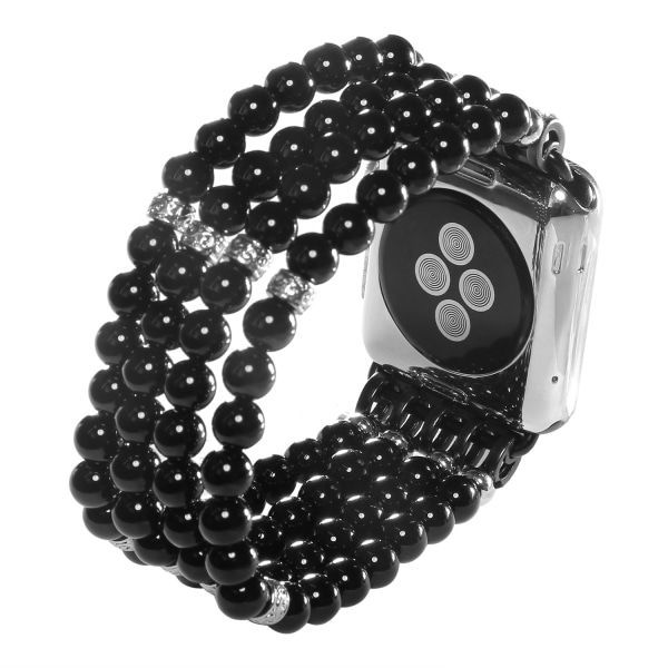 Armband för Pearl Apple Watch Band 38/40/41mm, elastisk pärlsträckt ersättningsrem för Iwatch Series SE 8/ 7/6/ 4/5/3/2/1