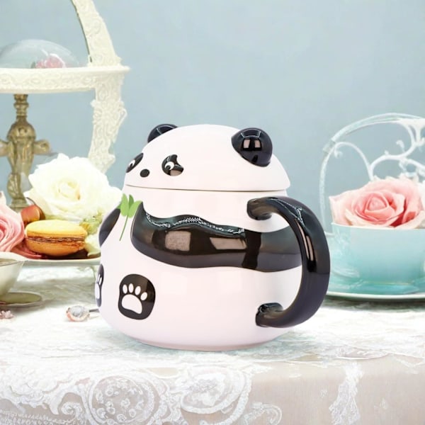 Panda Kops Cute Keramik Kaffeekrus Søde Nyhed Panda Kaffe Kops Te Kop Gave til Jul Fødselsdag